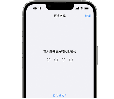 献县iPhone屏幕维修分享iPhone屏幕使用时间密码忘记了怎么办 