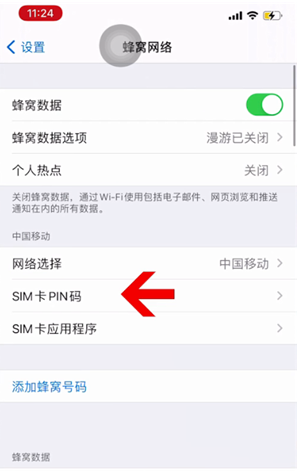 献县苹果14维修网分享如何给iPhone14的SIM卡设置密码 