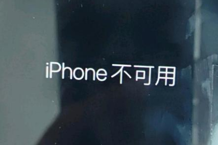 献县苹果服务网点分享锁屏界面显示“iPhone 不可用”如何解决 